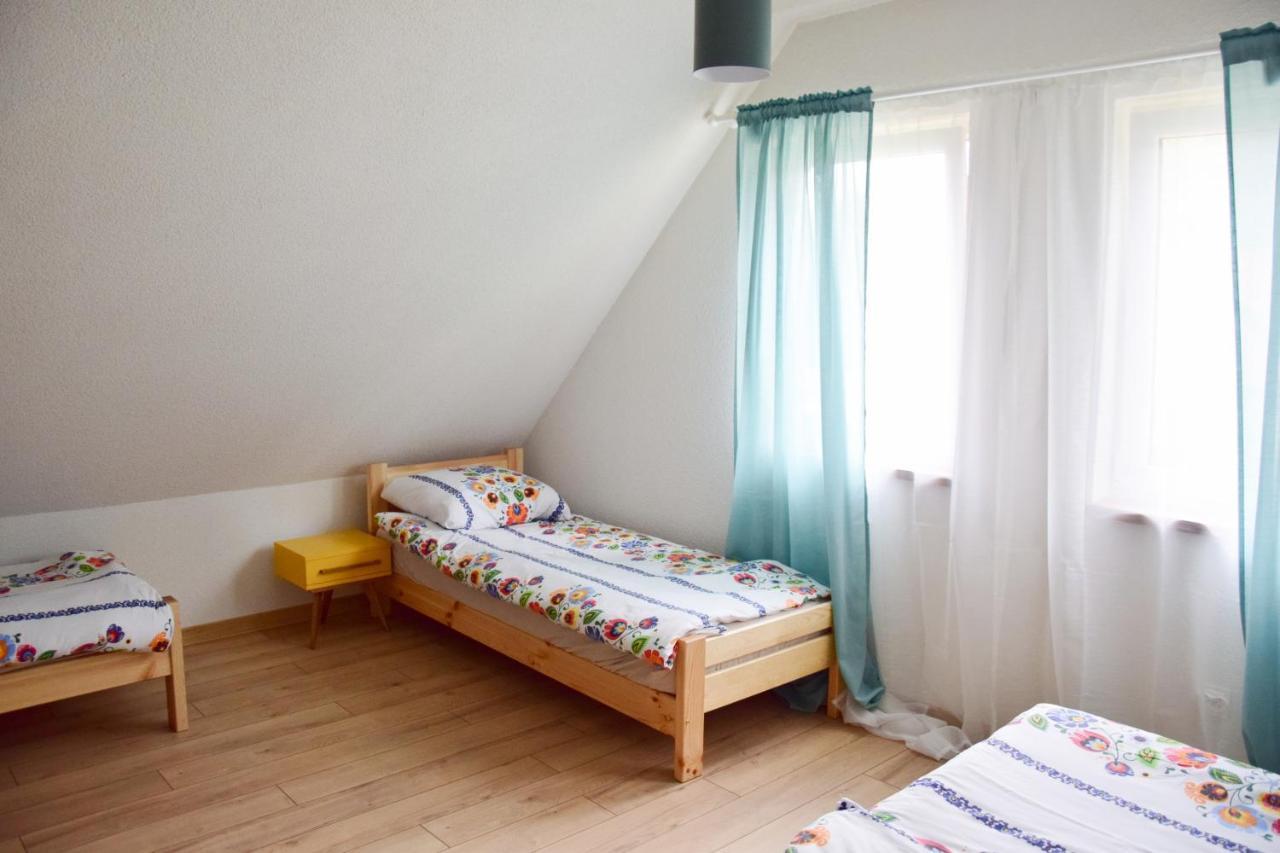 Pastelowy Domek Z Balia Elektryczna Z Jacuzzi Zalakowo Exterior foto