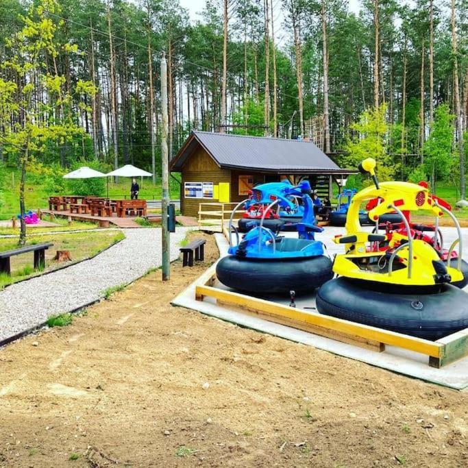 Pastelowy Domek Z Balia Elektryczna Z Jacuzzi Zalakowo Exterior foto